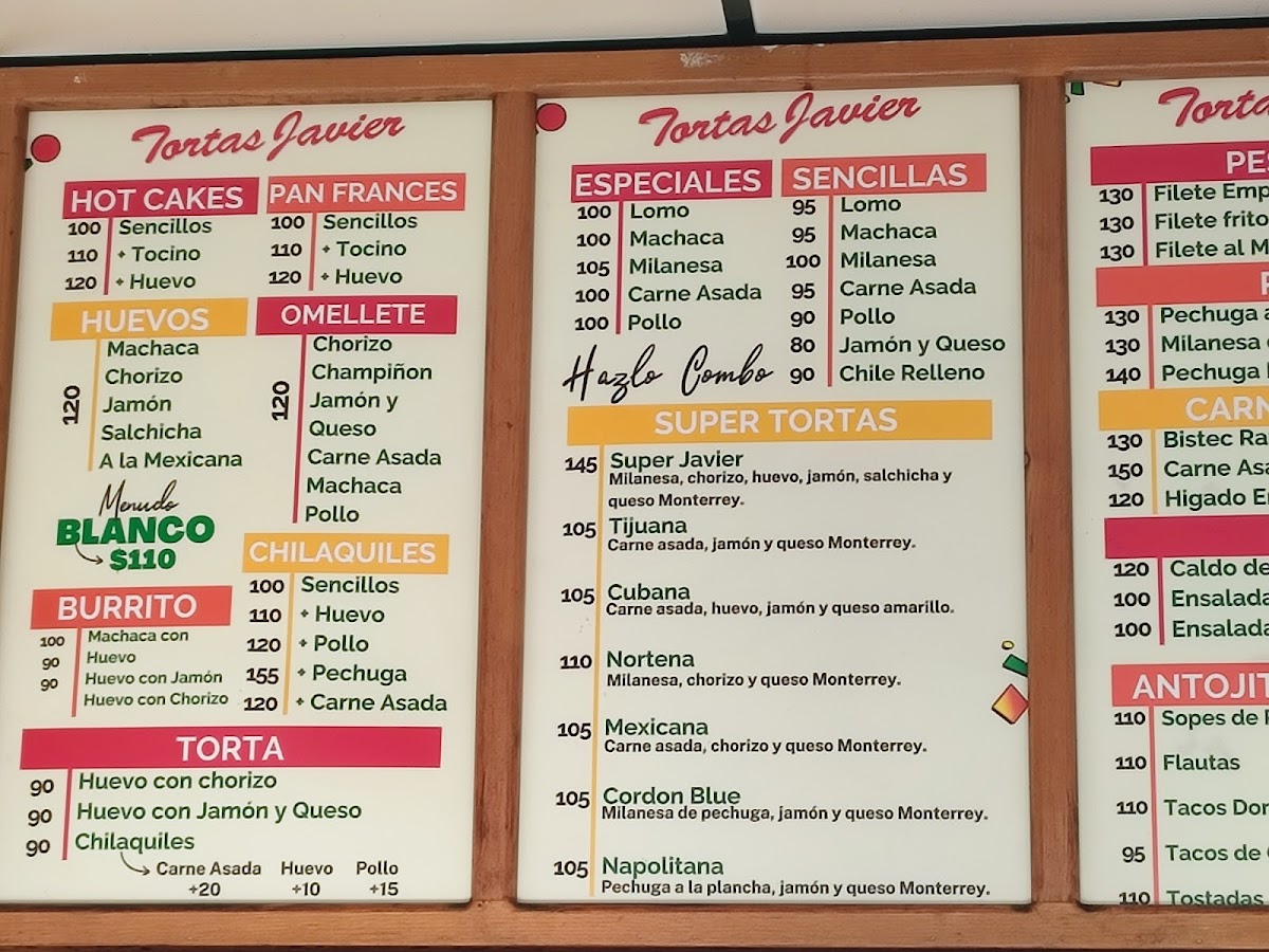 Tortas Javier Menu - Image 5